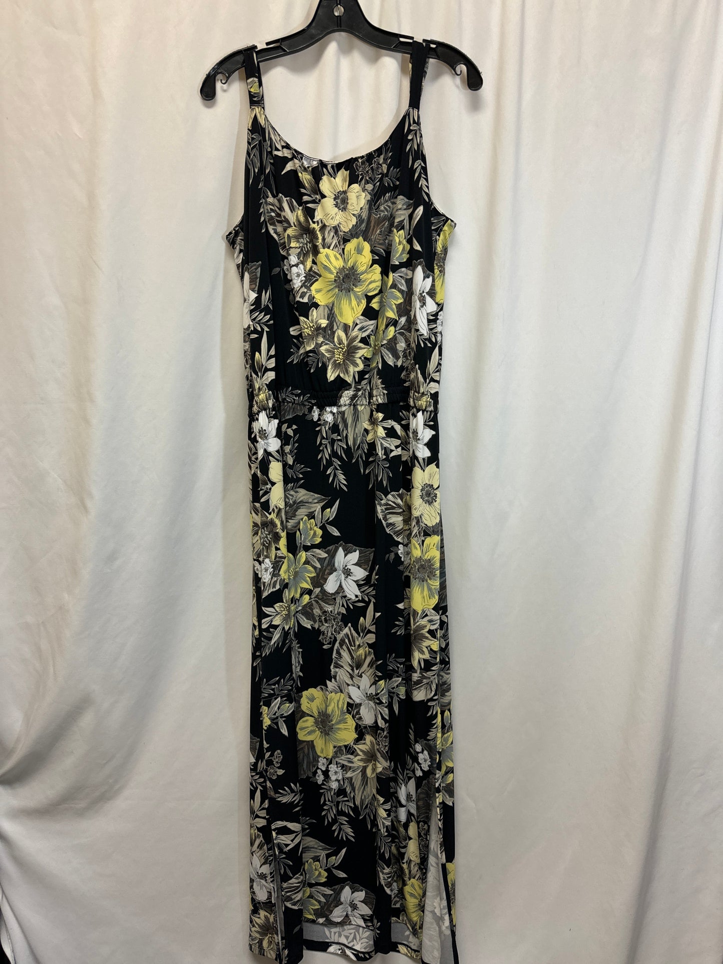 Dress Casual Maxi By Susan Graver In Black, Size: L