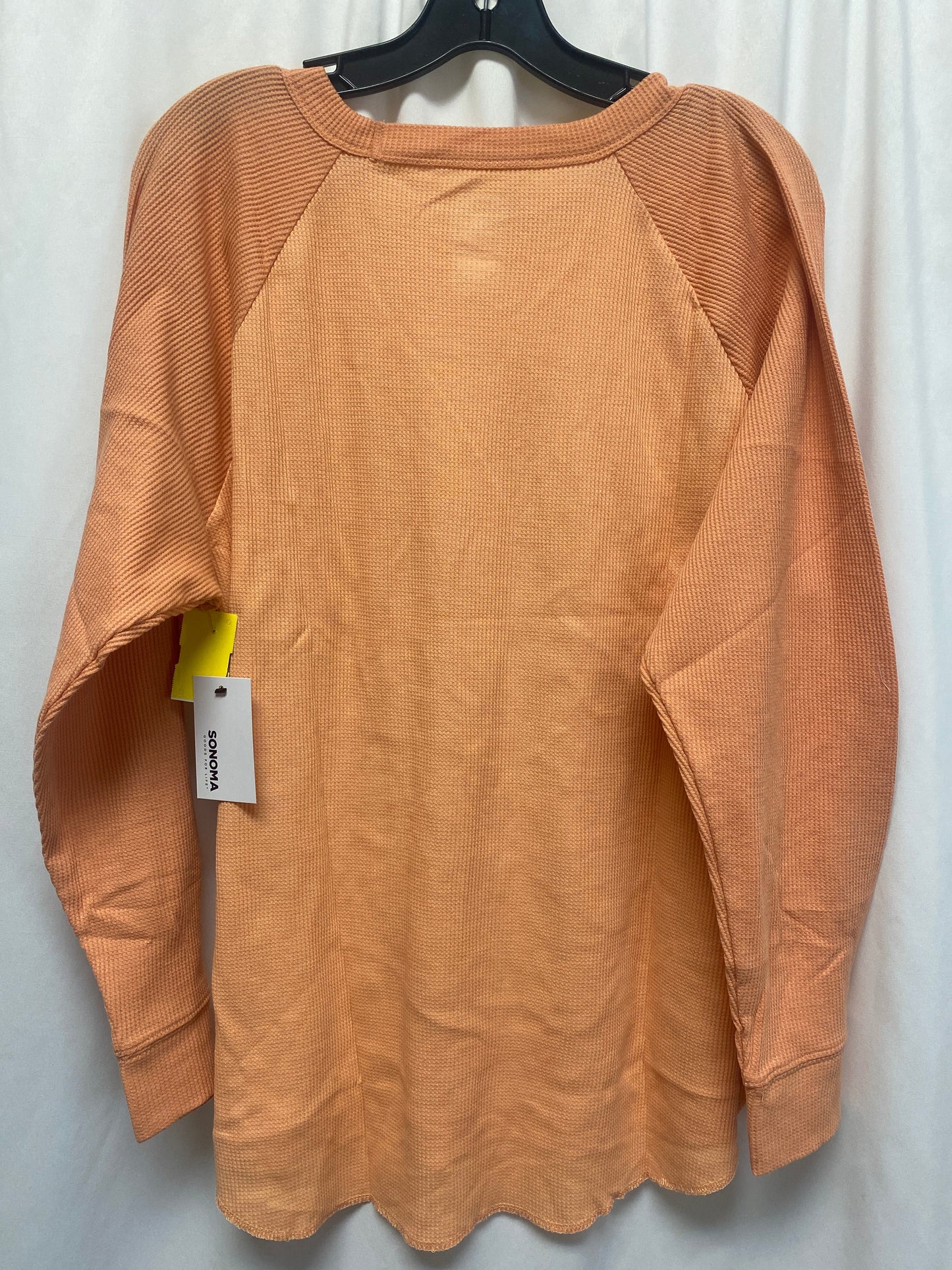 Top Long Sleeve By Sonoma In Peach, Size: 1x