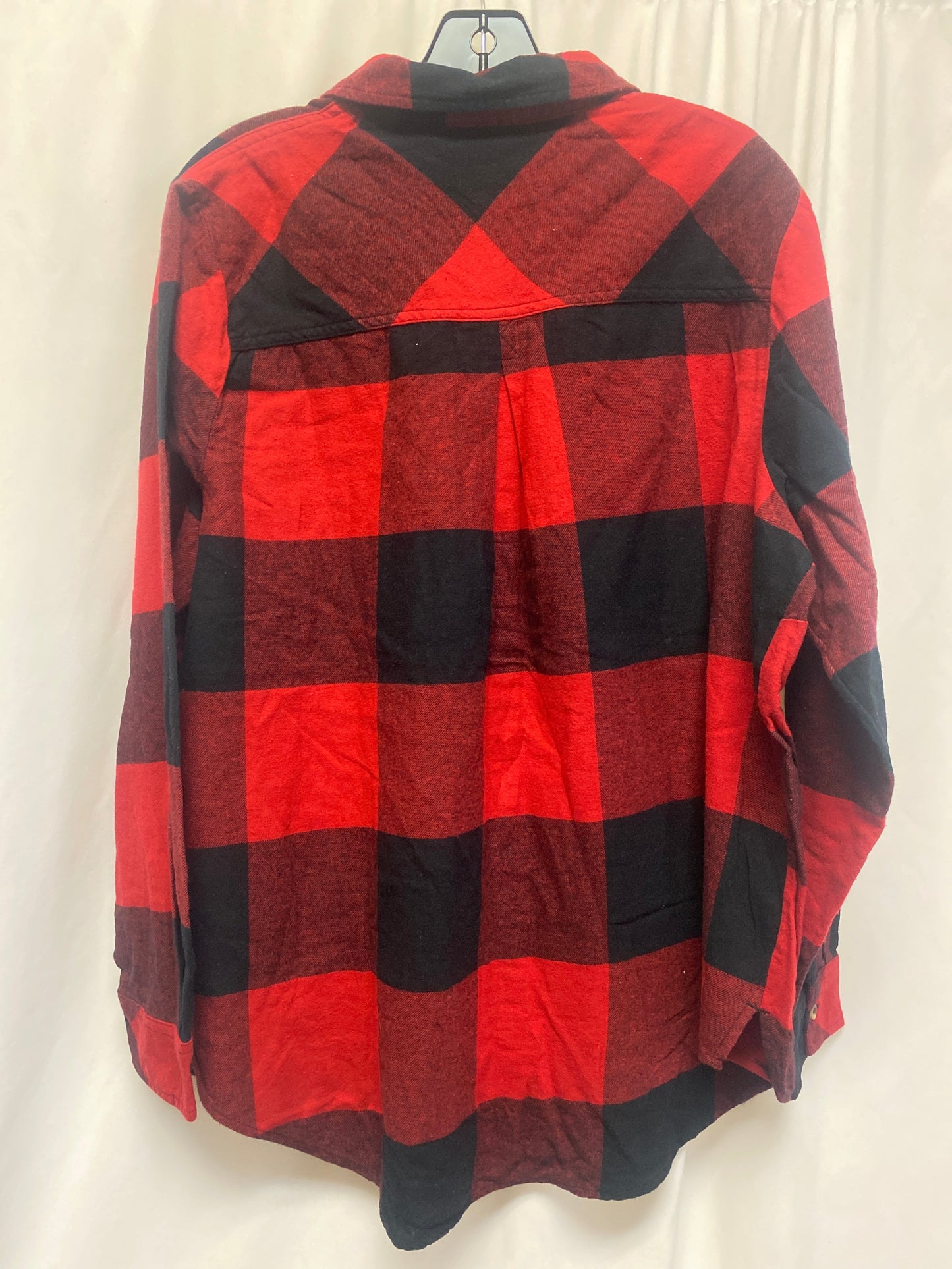 Top Long Sleeve By Sonoma In Red, Size: 1x