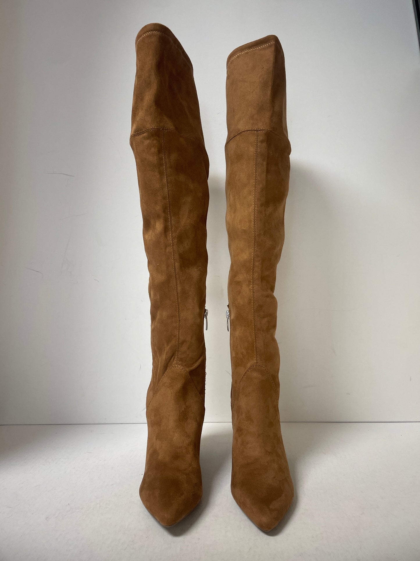 Boots Knee Heels By Marc Fisher In Brown, Size: 6