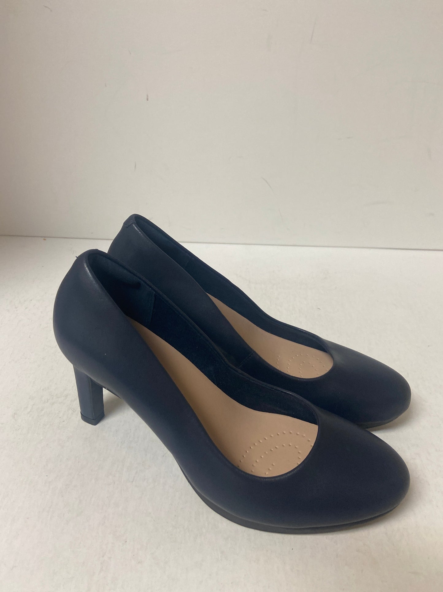 Shoes Heels Block By Clarks In Navy, Size: 8.5