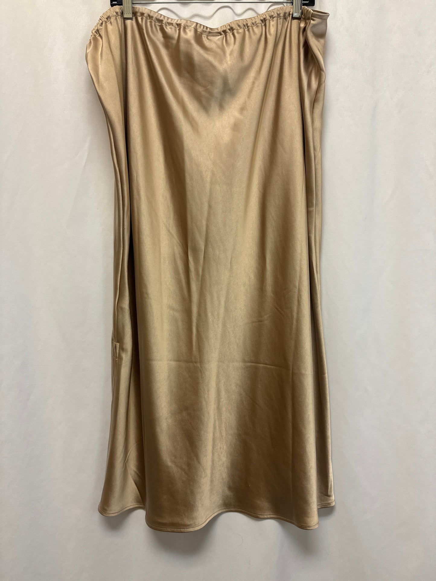 Skirt Midi By Old Navy In Gold, Size: Xxl