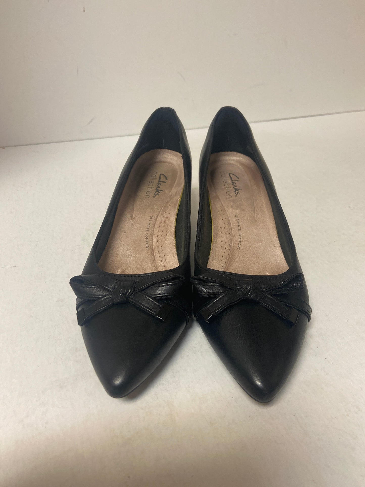 Shoes Heels Kitten By Clarks In Black, Size: 7