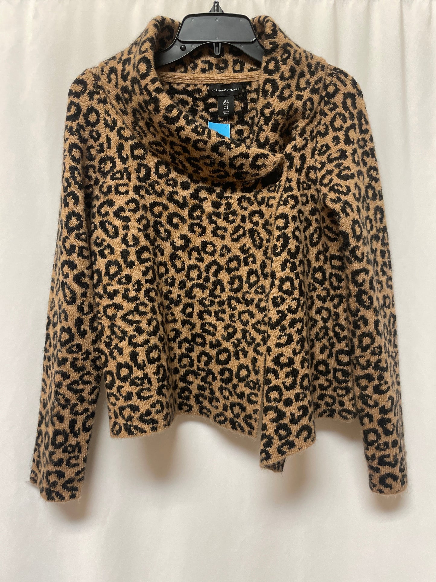 Poncho By Adrienne Vittadini In Animal Print, Size: S