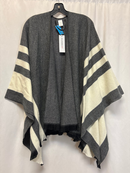 Poncho By Liz Claiborne In Black, Size: Osfm