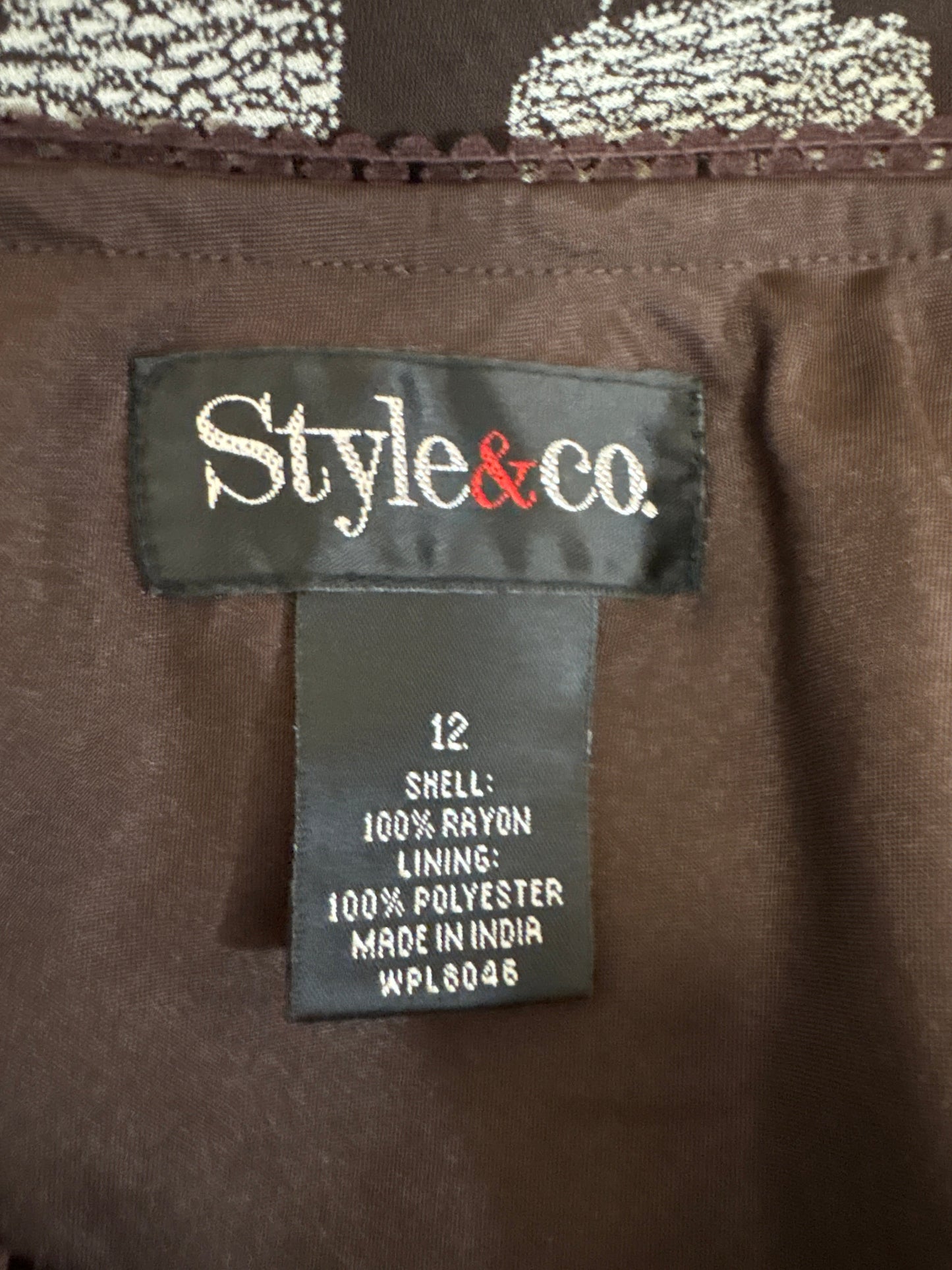 Skirt Maxi By Style And Company In Brown, Size: 12