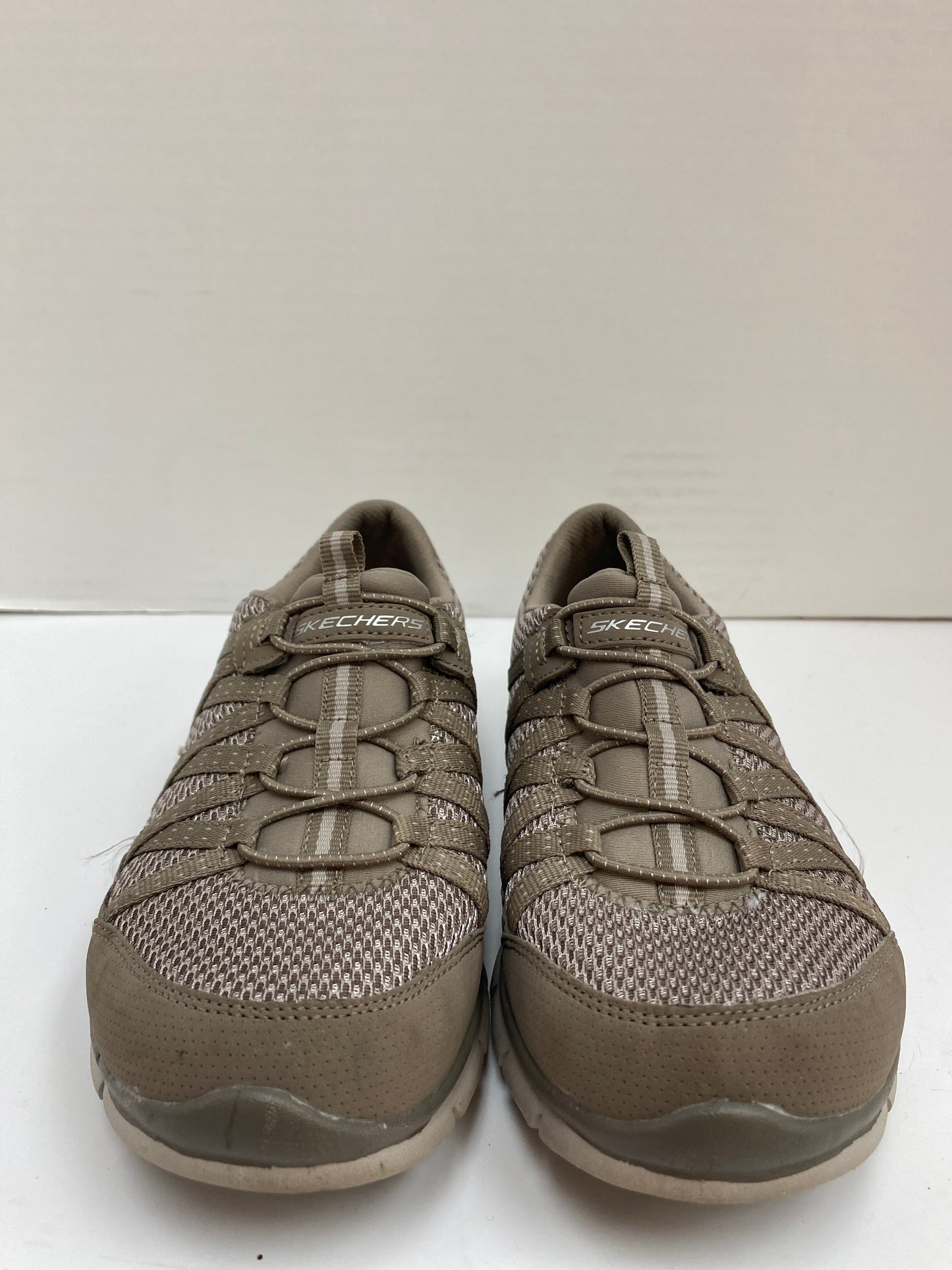 Shoes Athletic By Skechers In Taupe, Size: 6