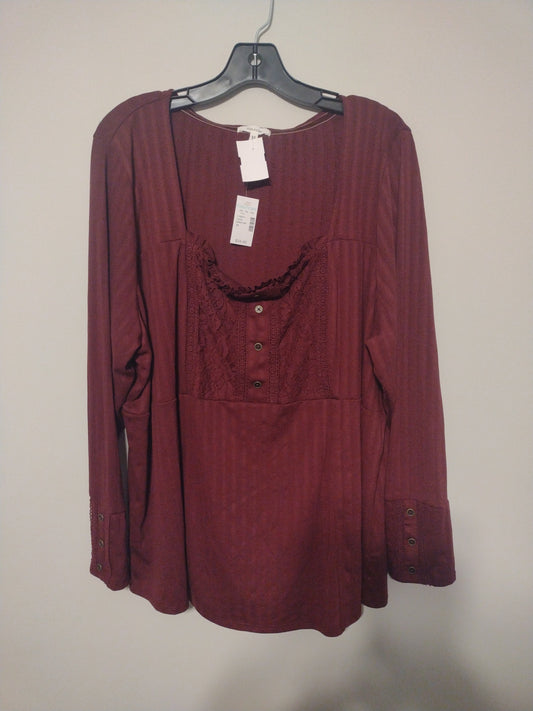 Top Long Sleeve By Maurices  Size: 3x