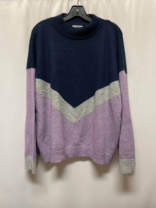 Sweater By Bp In Blue & Purple, Size: 2x