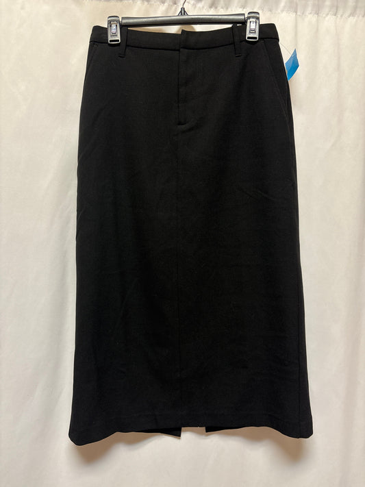 Skirt Midi By Gap In Black, Size: 6p