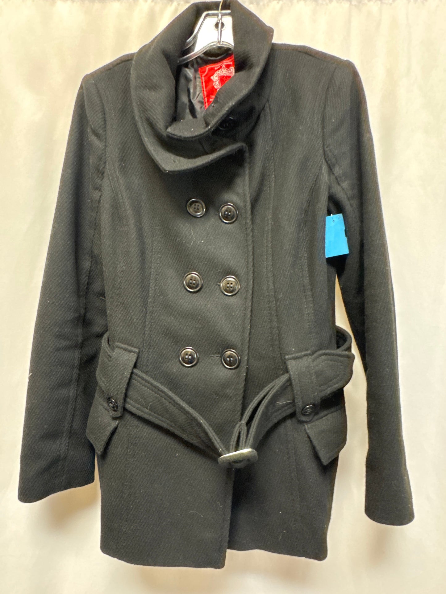 Coat Wool By Clothes Mentor In Black, Size: M