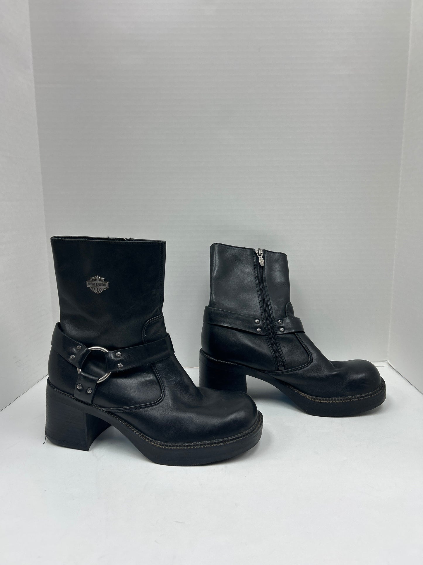 Boots Ankle Heels By Harley Davidson  Size: 8