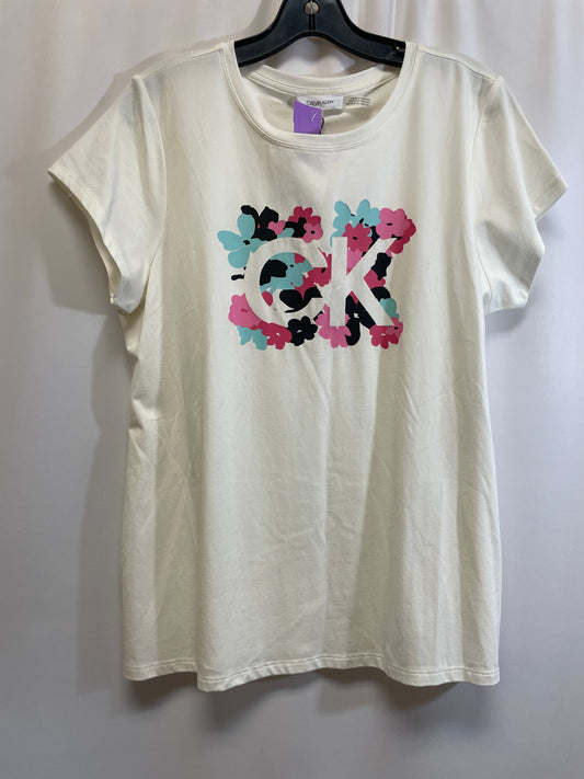 Top Short Sleeve By Calvin Klein  Size: L
