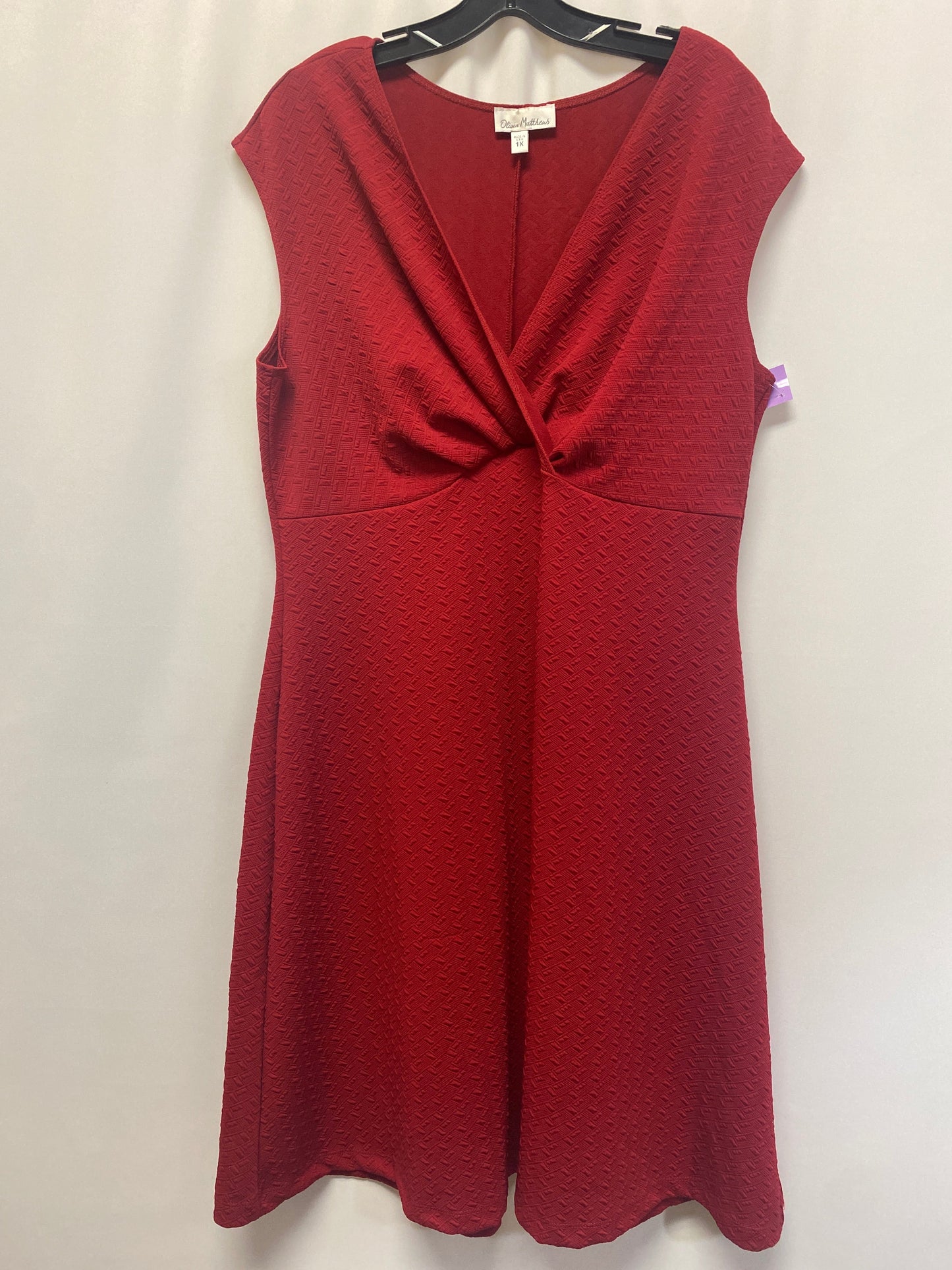 Dress Casual Midi By Olivia Matthews  Size: 1x