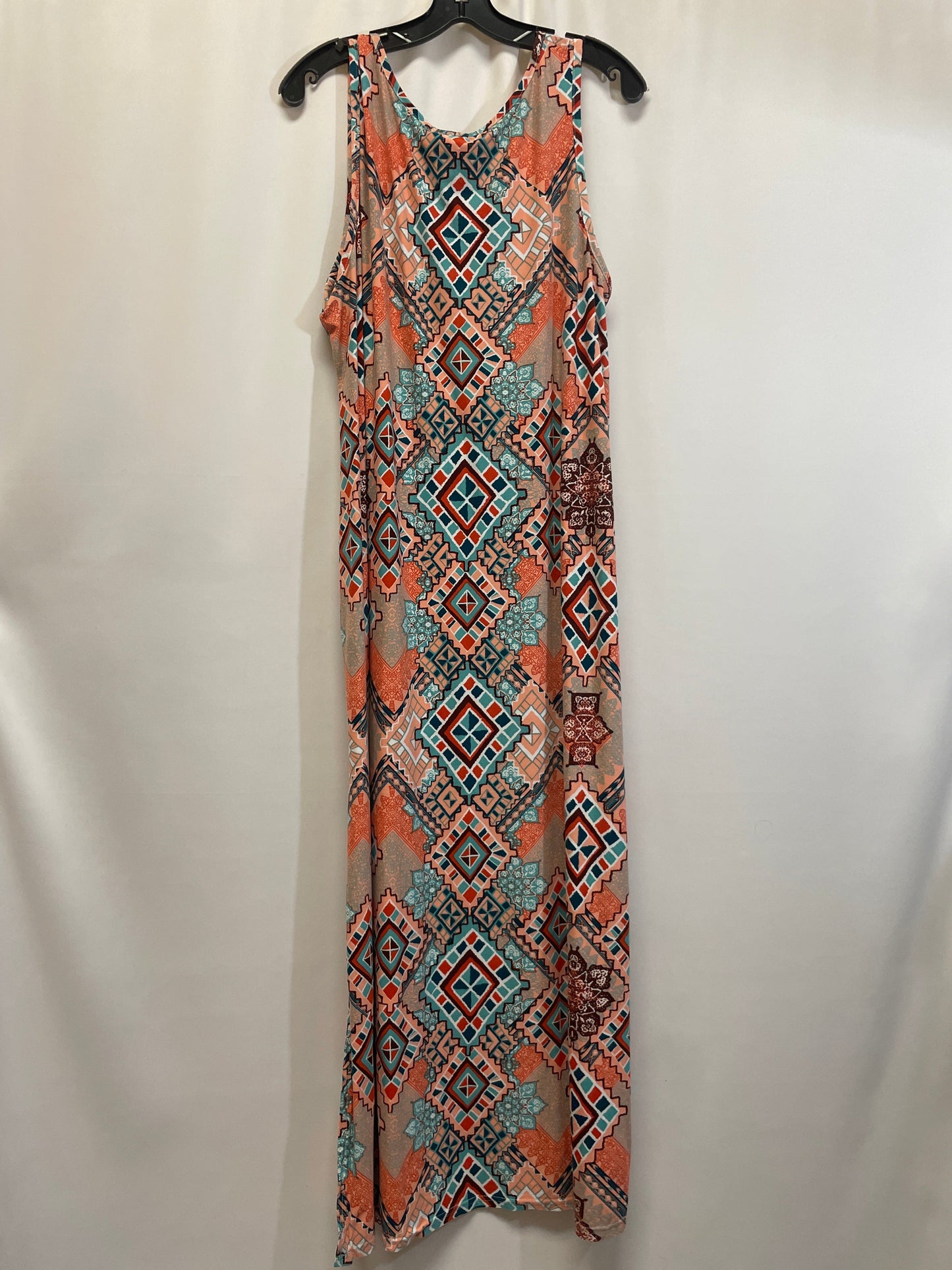 Peach Dress Casual Maxi Clothes Mentor, Size 2x