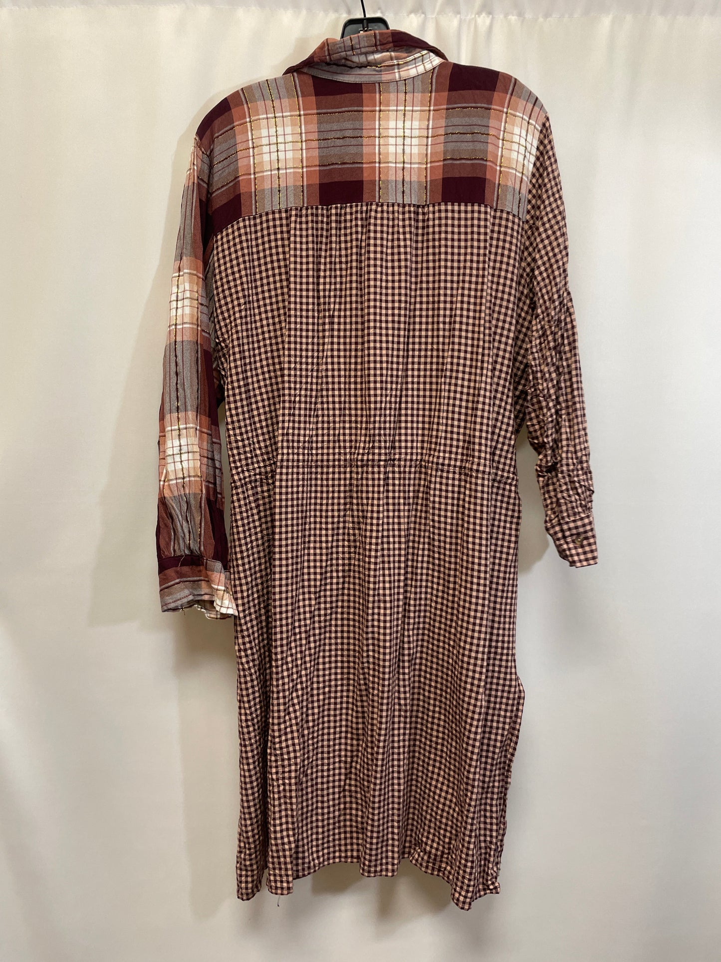 Brown Dress Casual Midi Cato, Size 1x