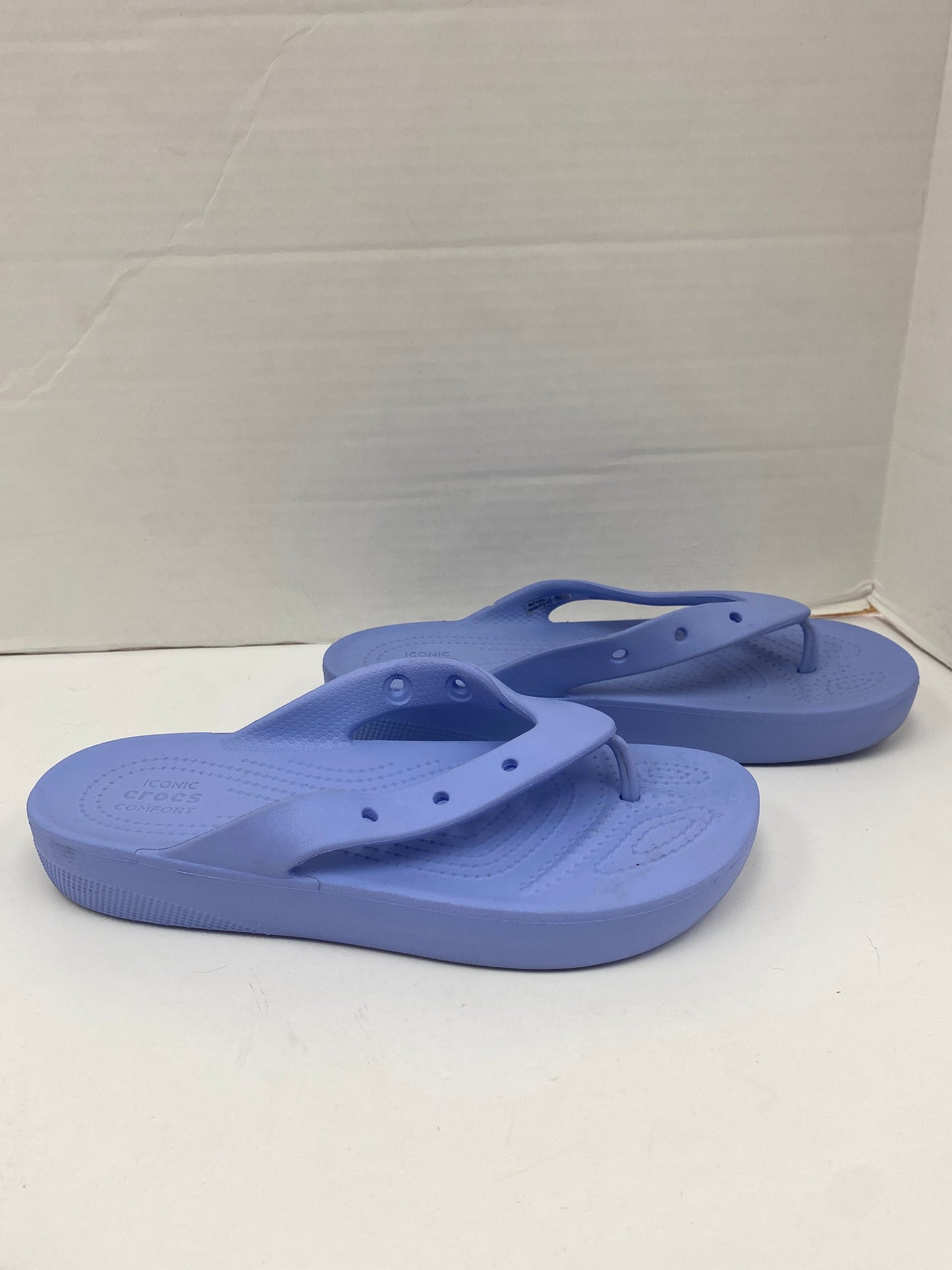 Purple Sandals Flip Flops Crocs, Size 9