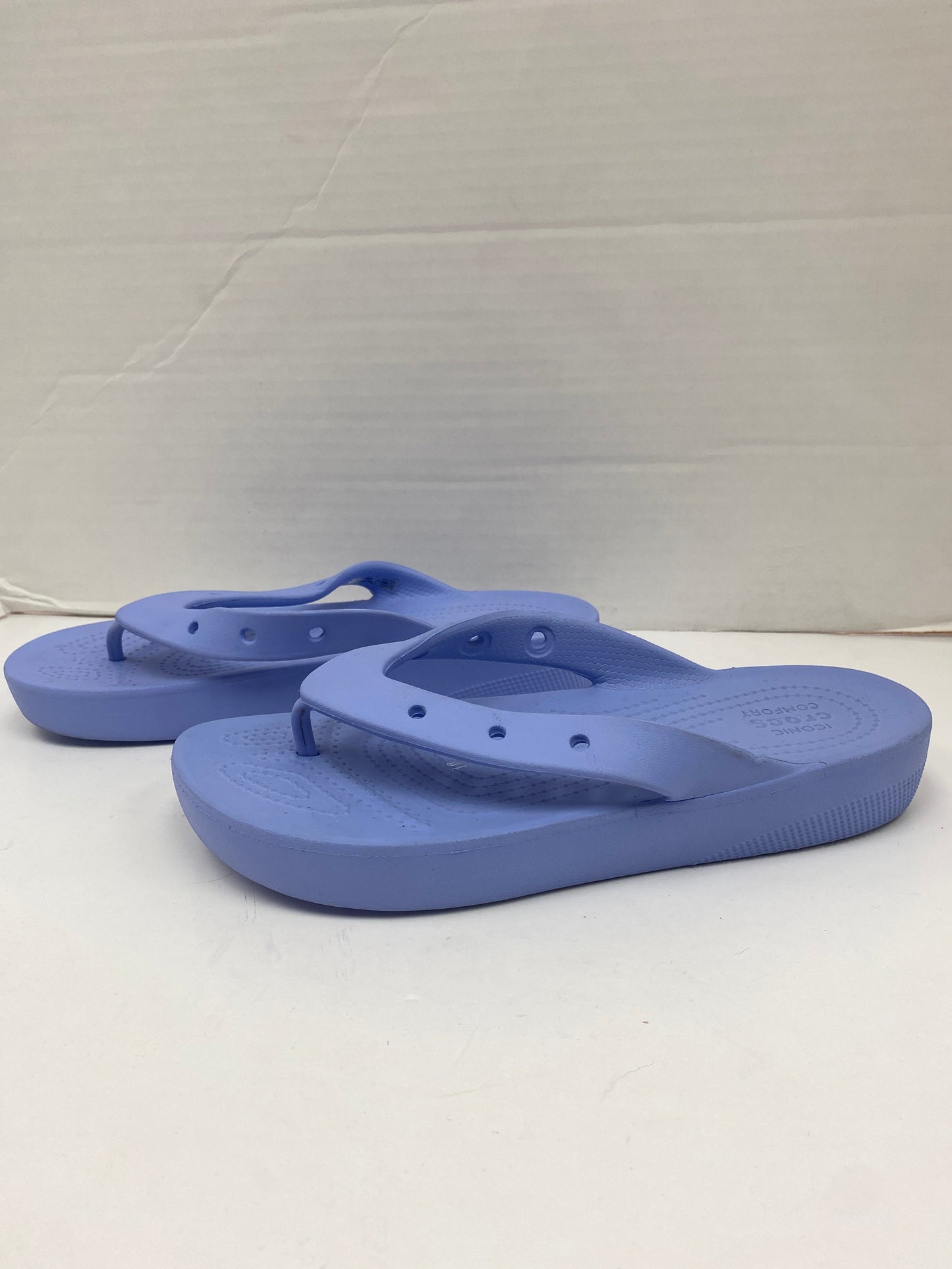 Purple Sandals Flip Flops Crocs, Size 9