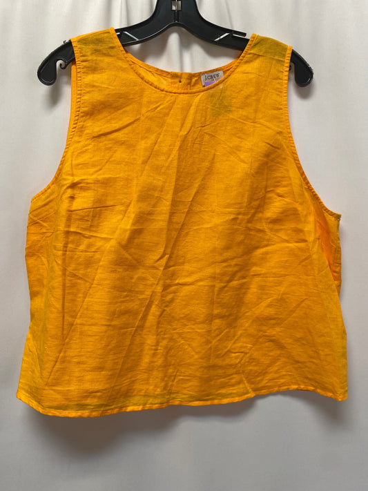 Orange Top Sleeveless J. Crew, Size Xl