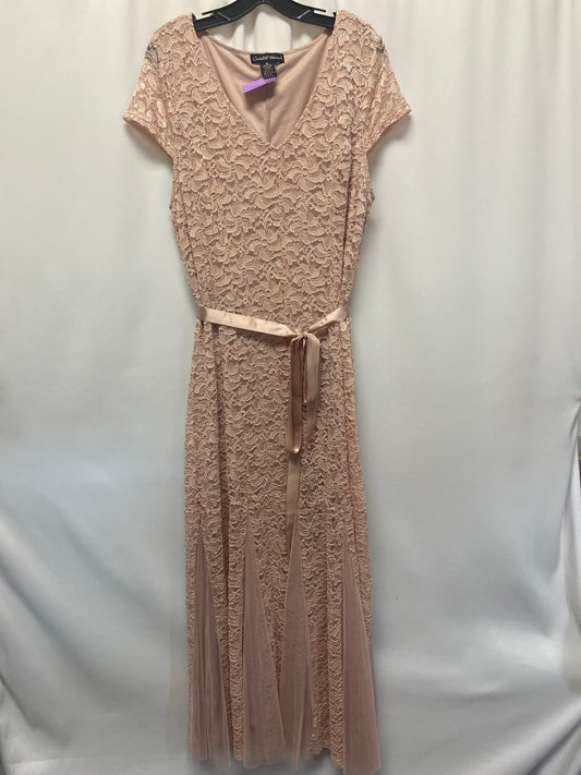 Pink Dress Party Long Clothes Mentor, Size 2x