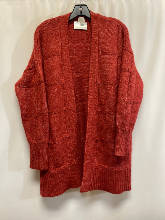 Sweater Cardigan By A New Day In Red, Size: L