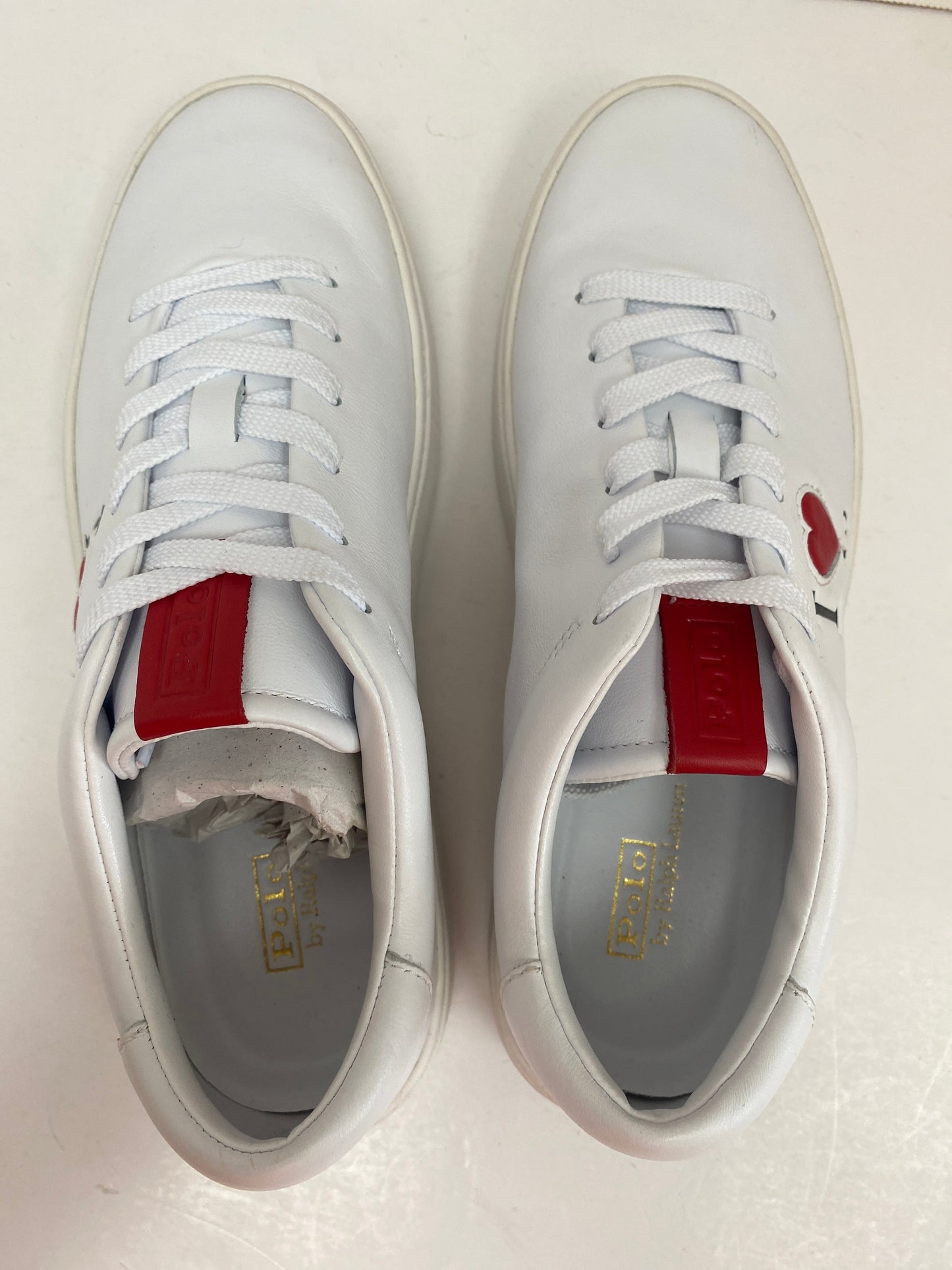 Shoes Sneakers By Polo Ralph Lauren In White, Size: 7.5