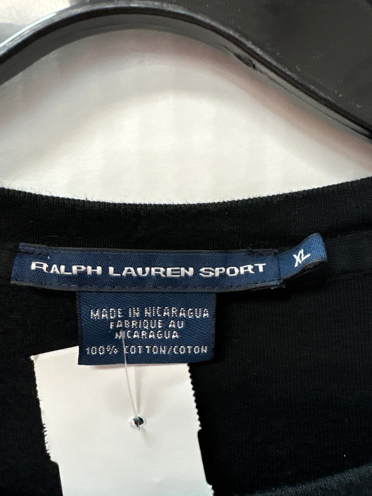 Top Long Sleeve By Ralph Lauren Blue Label In Black, Size: Xl