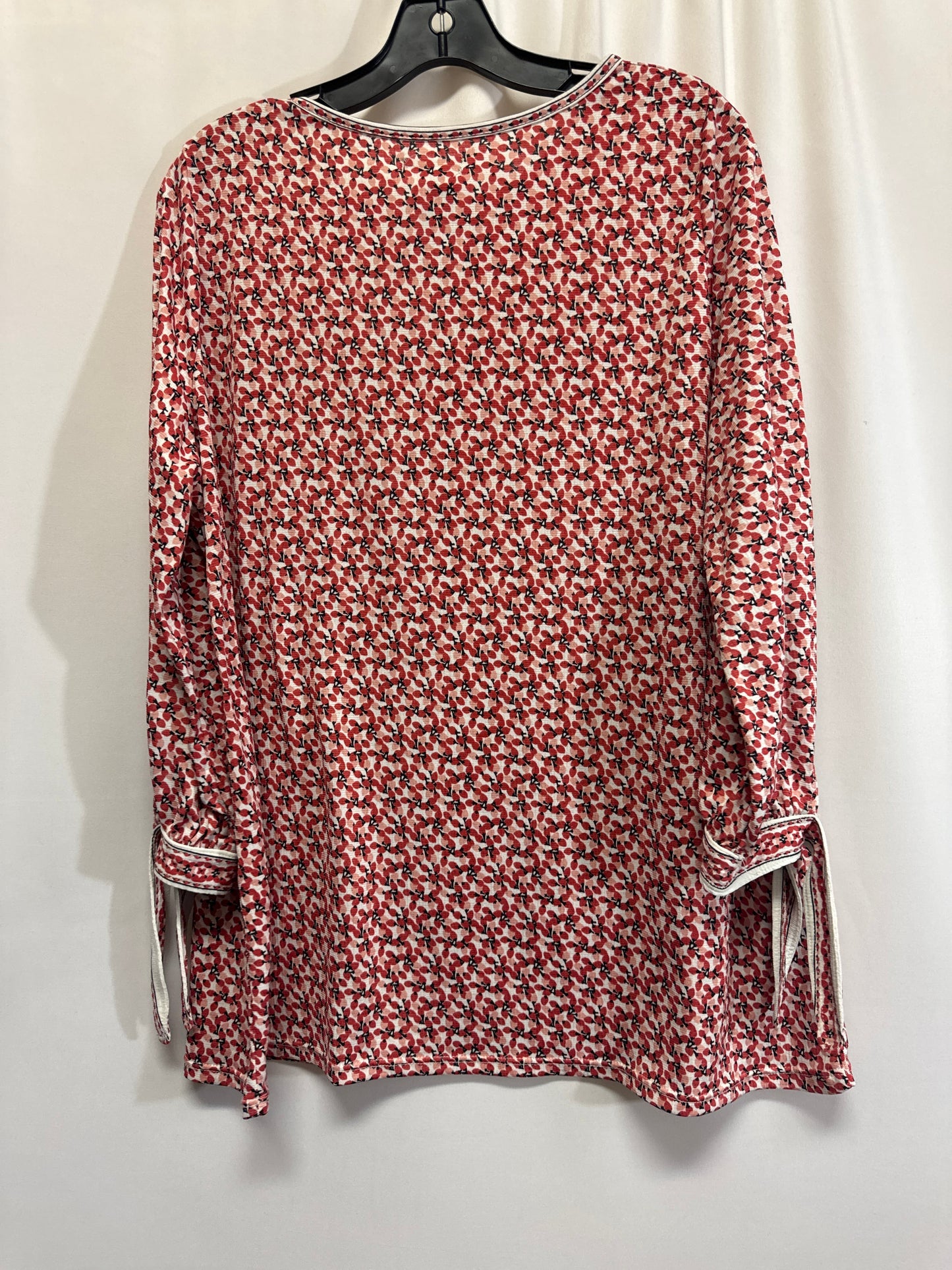 Top Long Sleeve By Max Studio In Red, Size: 1x