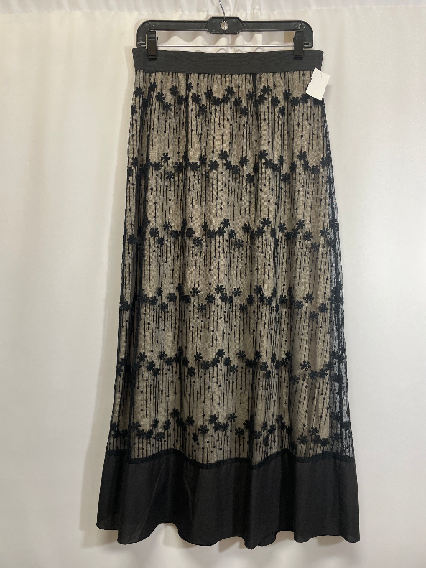 Skirt Maxi By Cato In Black, Size: M