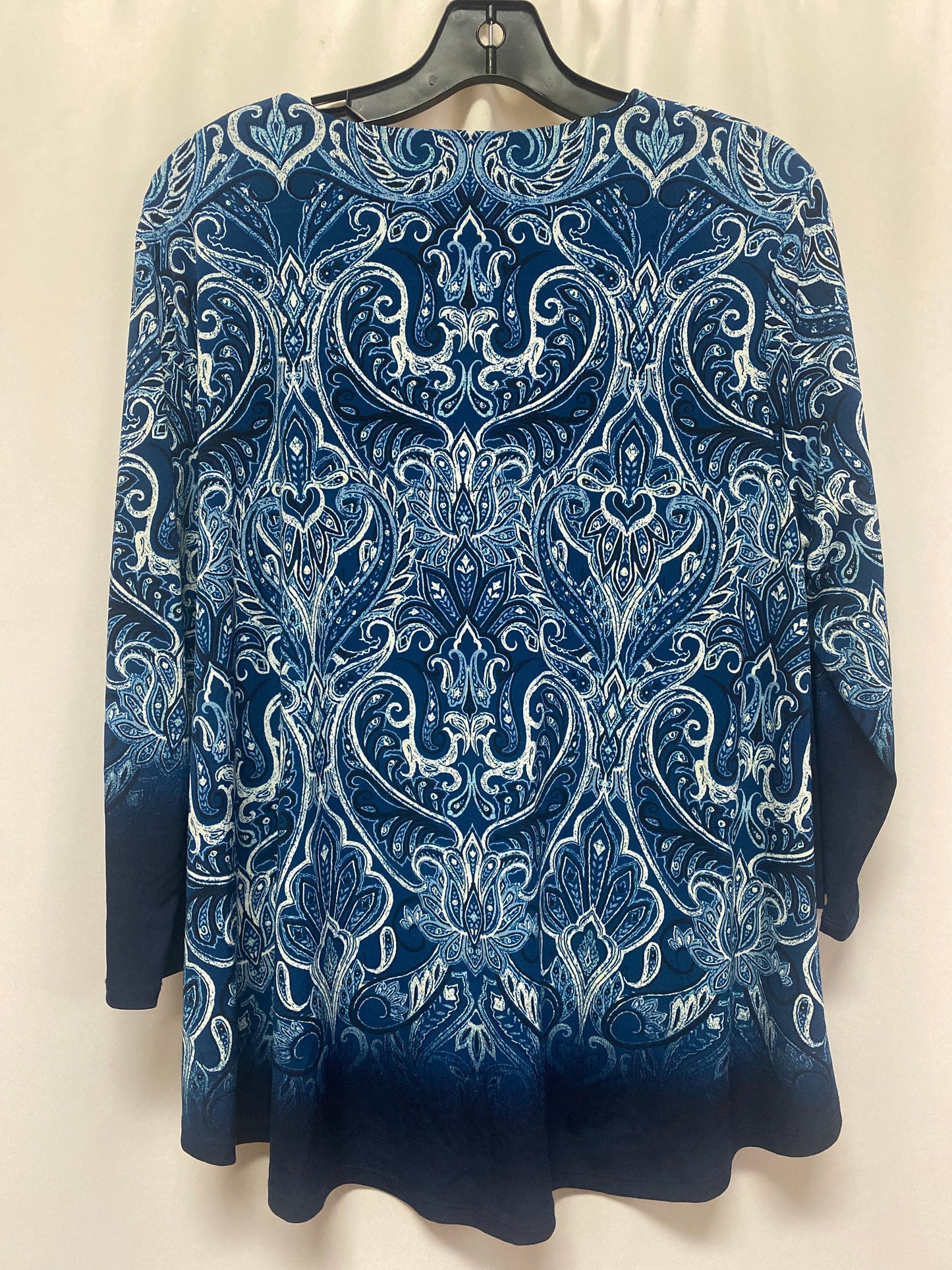 Top Long Sleeve By Chicos In Blue, Size: L