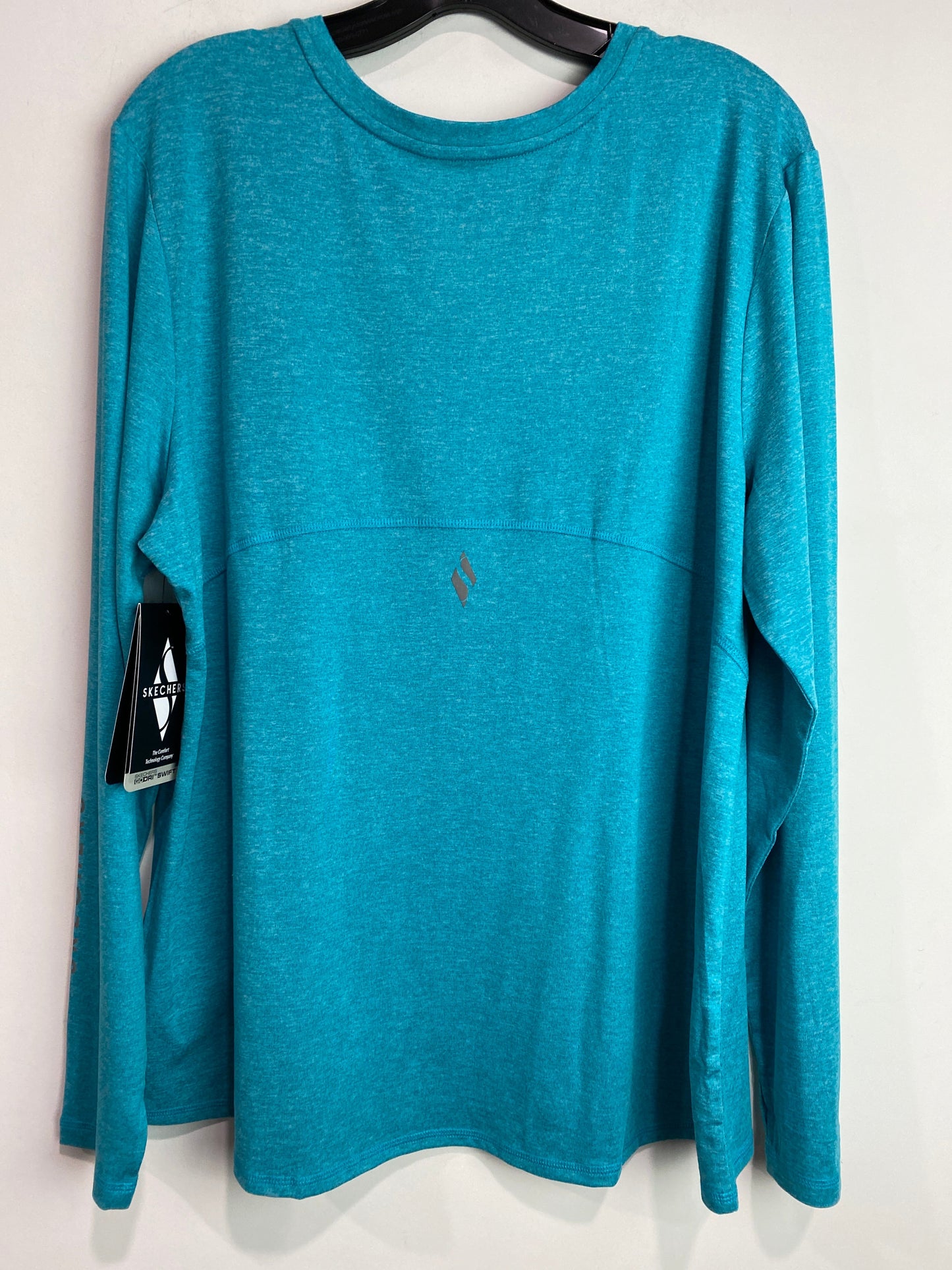 Top Long Sleeve By Skechers In Blue, Size: 2x