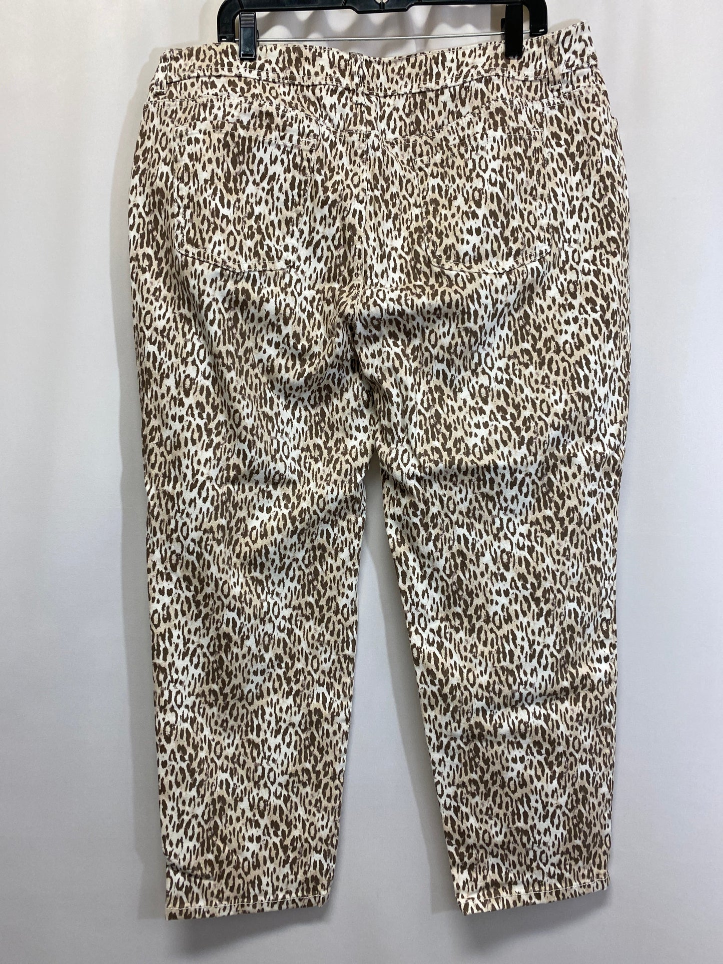 Jeans Straight By Chicos In Animal Print, Size: 16