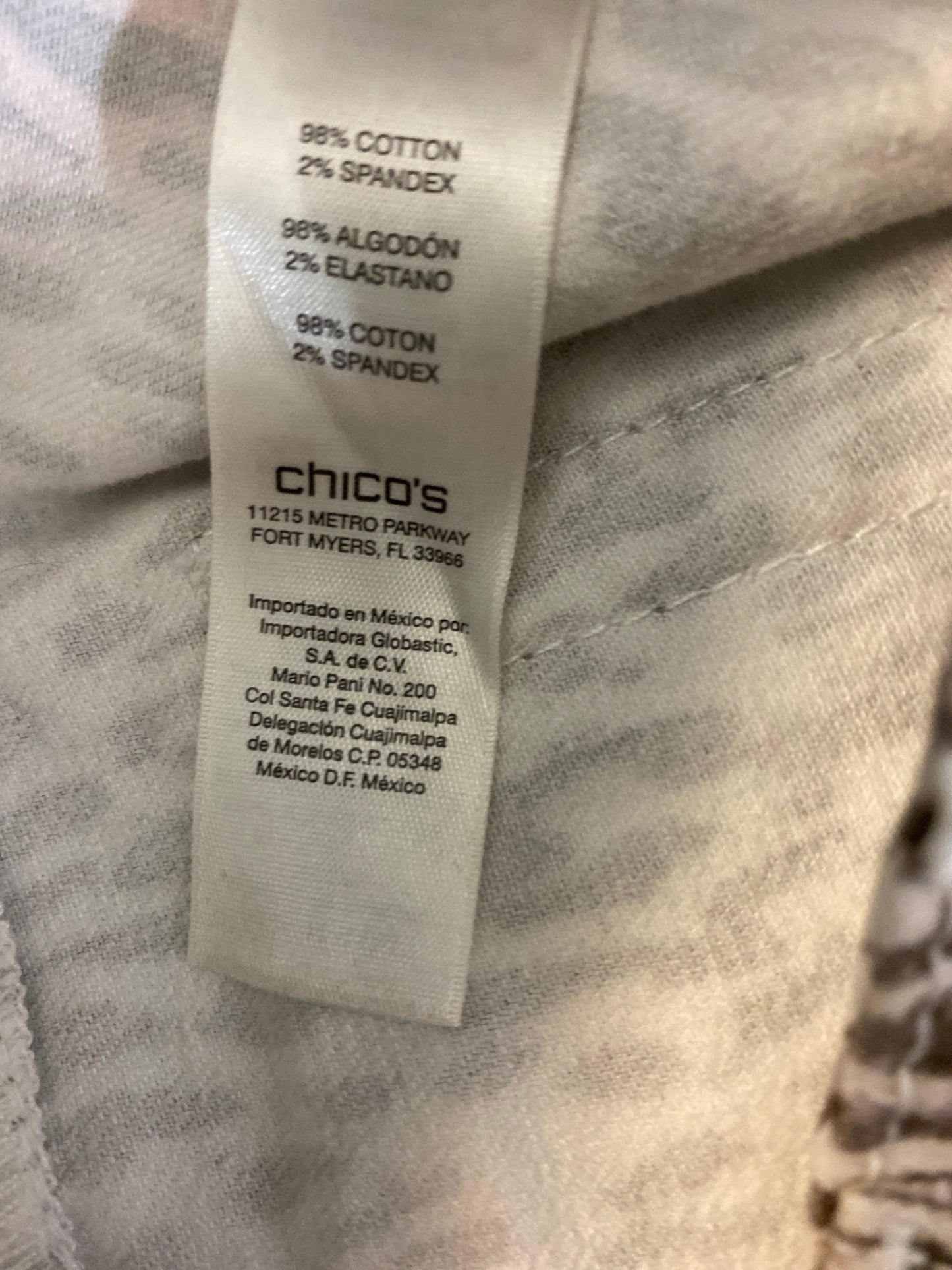 Jeans Straight By Chicos In Animal Print, Size: 16