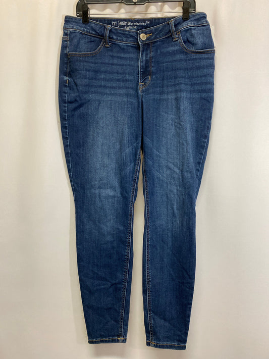 Jeans Skinny By Maurices In Blue Denim, Size: L