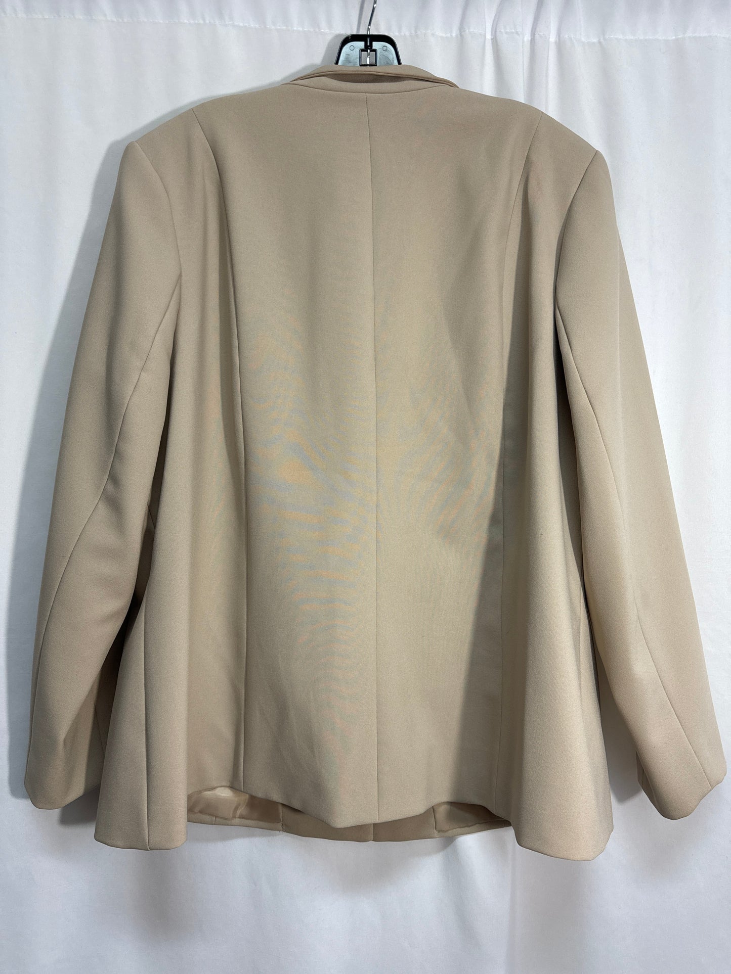 Blazer By Liz Baker In Beige, Size: 2x