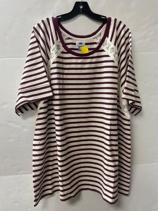 Top Short Sleeve By Old Navy In Purple, Size: 4x