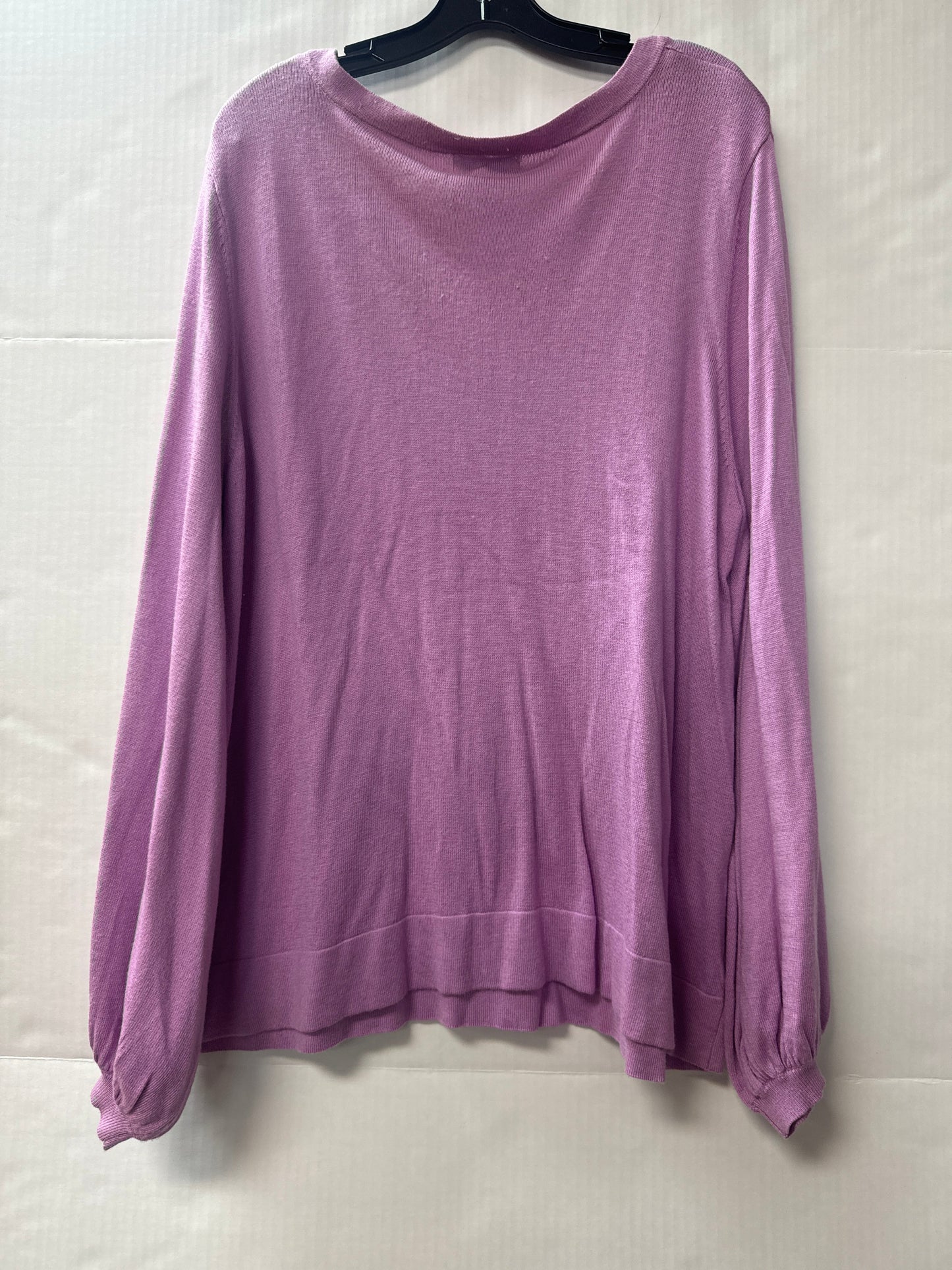 Sweater By Ava & Viv In Purple, Size: 1x