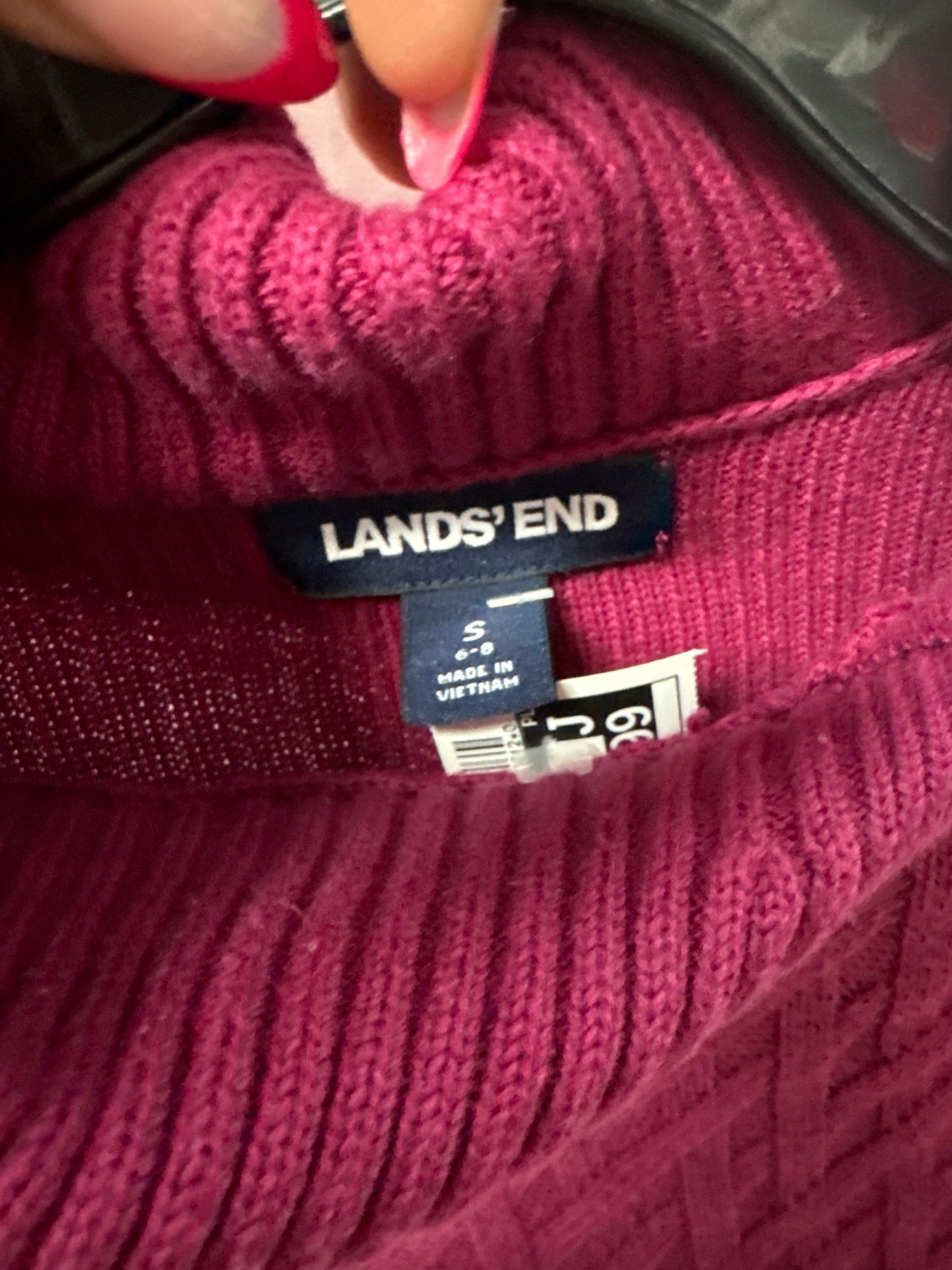 Sweater By Lands End In Purple, Size: S