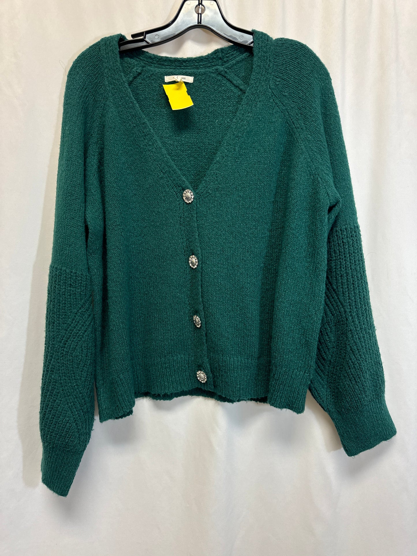 Sweater Cardigan By Maurices In Green, Size: L