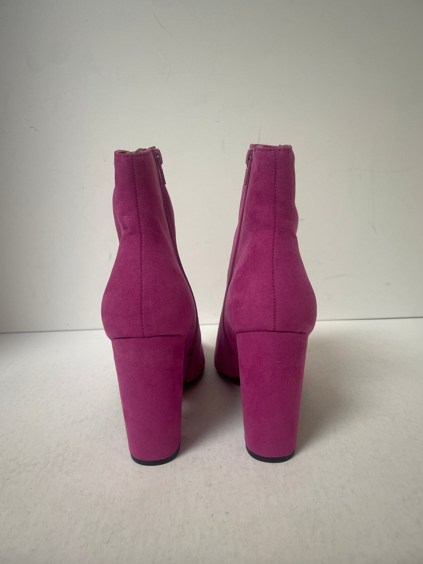 Boots Ankle Heels By Shoedazzle In Pink, Size: 11