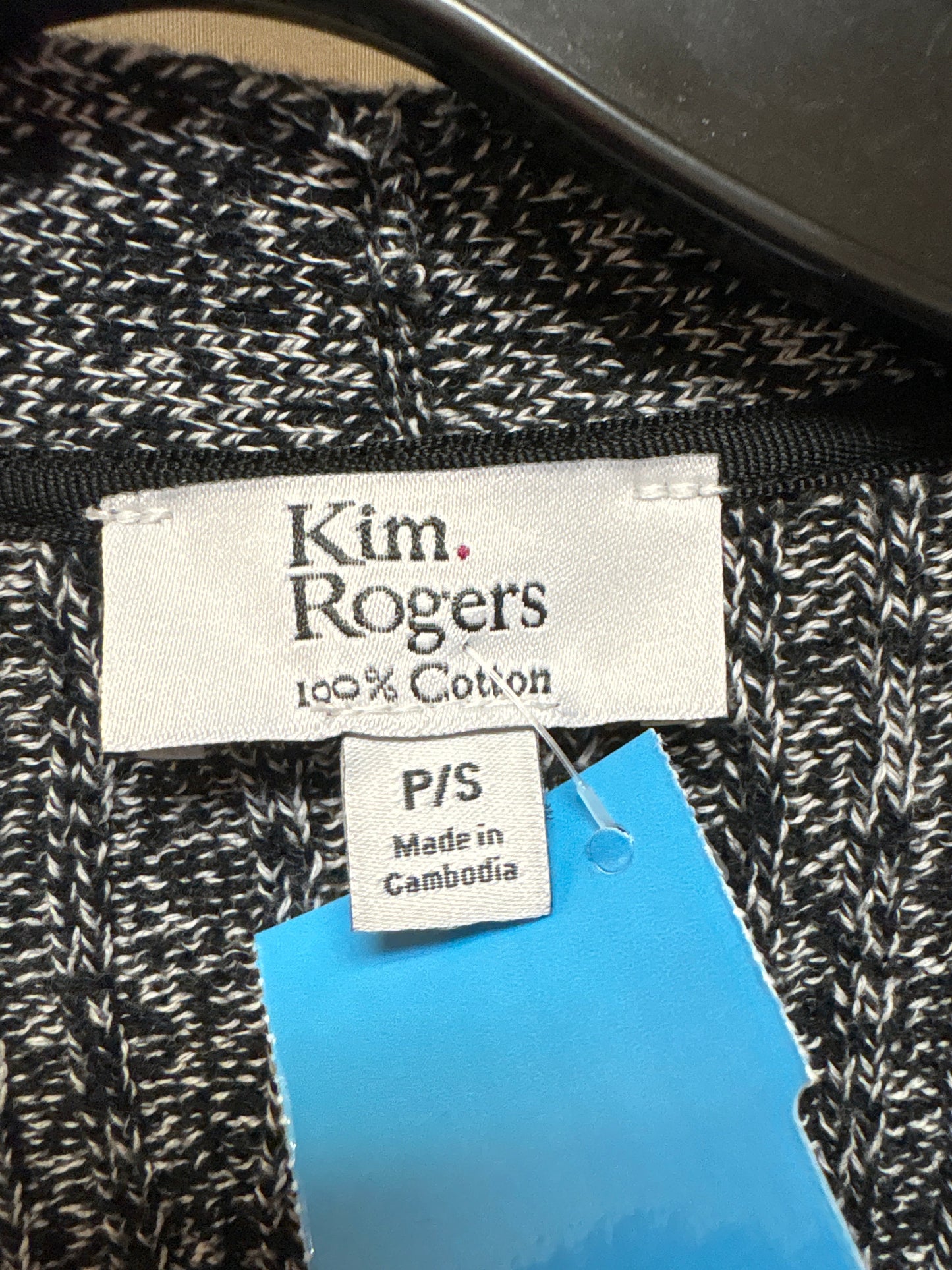 Sweater Cardigan By Kim Rogers In Black, Size: Sp