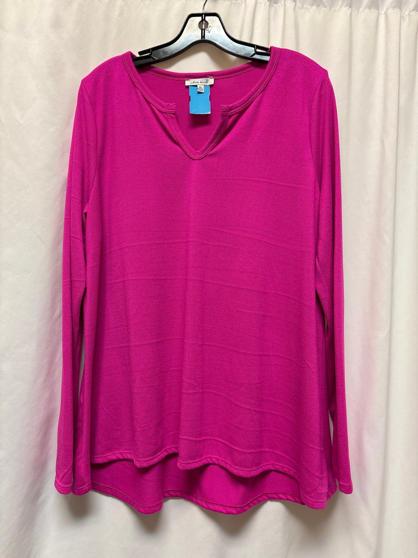 Top Long Sleeve By White Birch In Pink, Size: Xl