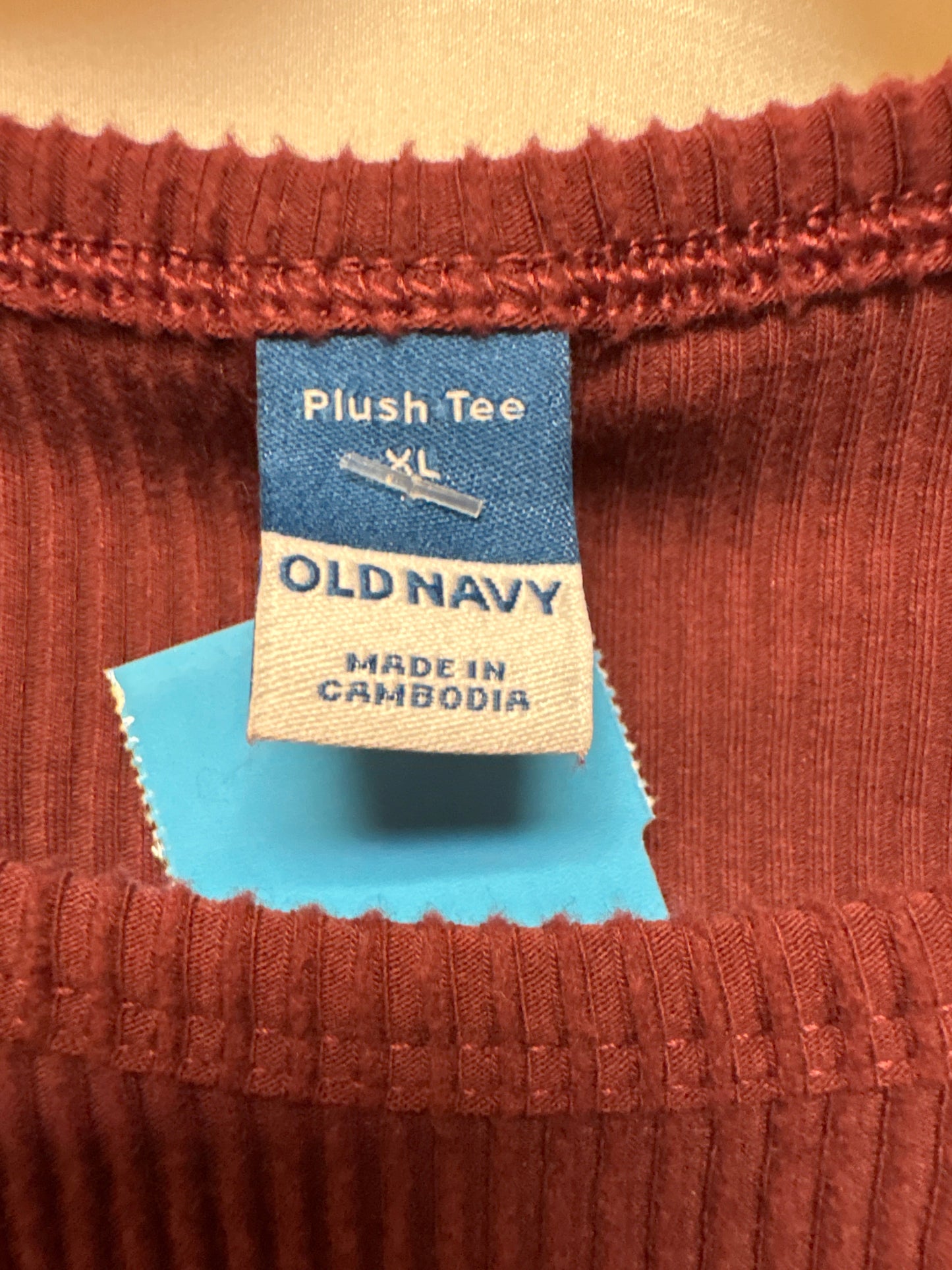 Top Long Sleeve By Old Navy In Maroon, Size: Xl