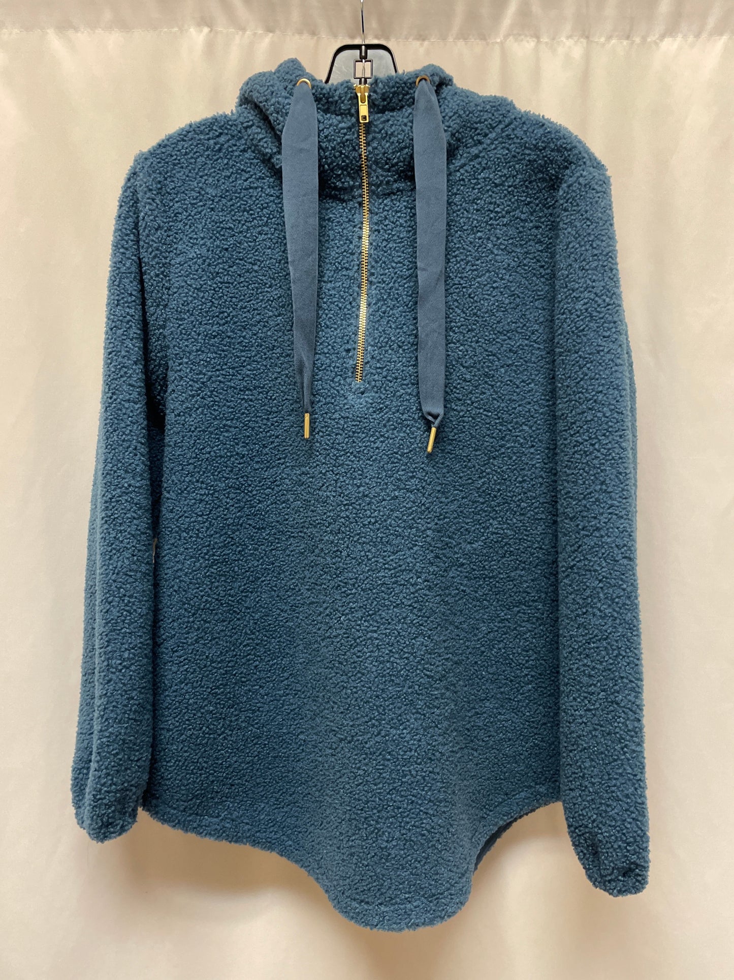 Sweatshirt Hoodie By Loft In Blue, Size: S