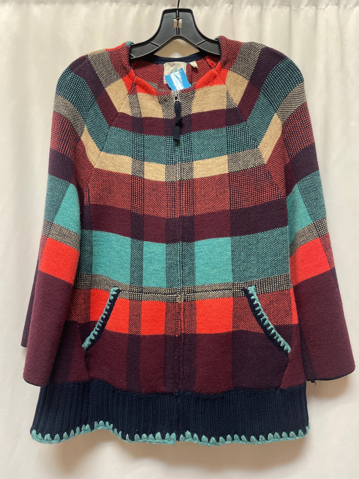 Sweater Cardigan By Anthropologie In Blue, Size: S