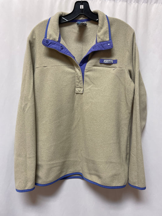 Top Long Sleeve By Columbia In Beige, Size: L