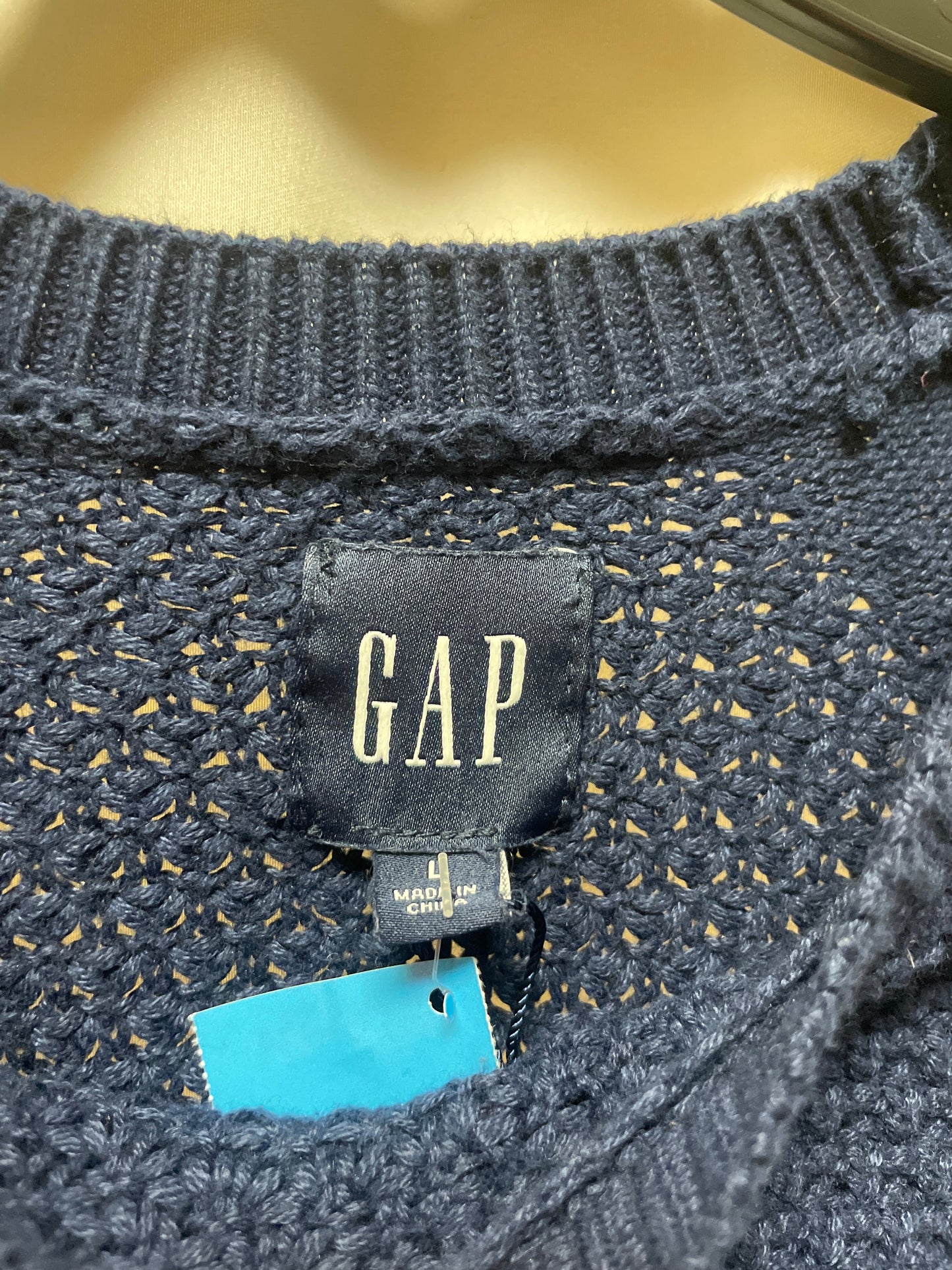 Sweater By Gap In Blue, Size: L