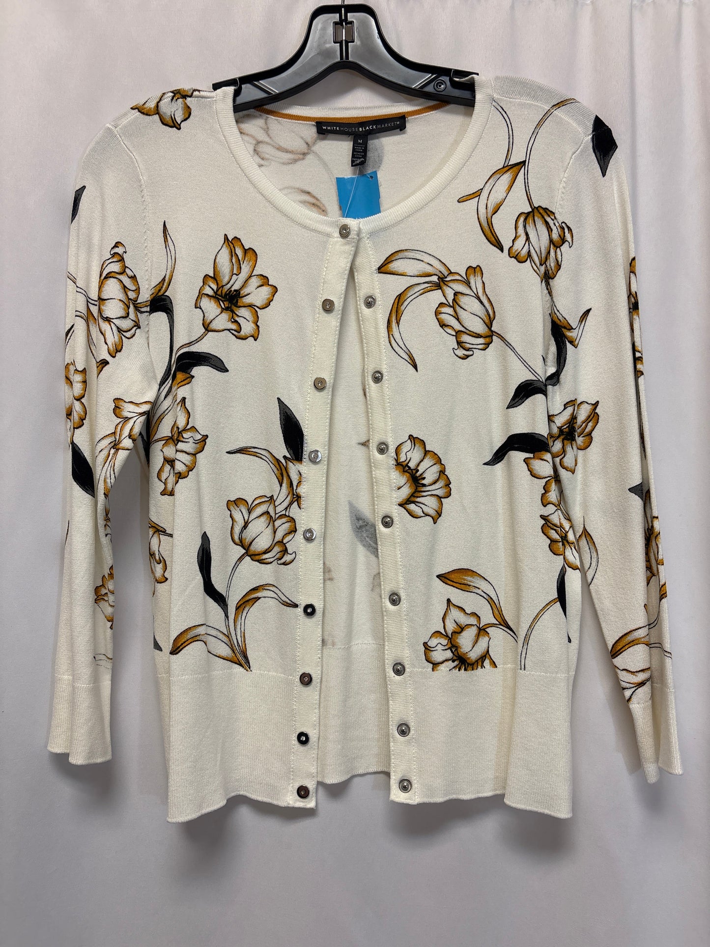 Cardigan By White House Black Market In White, Size: M