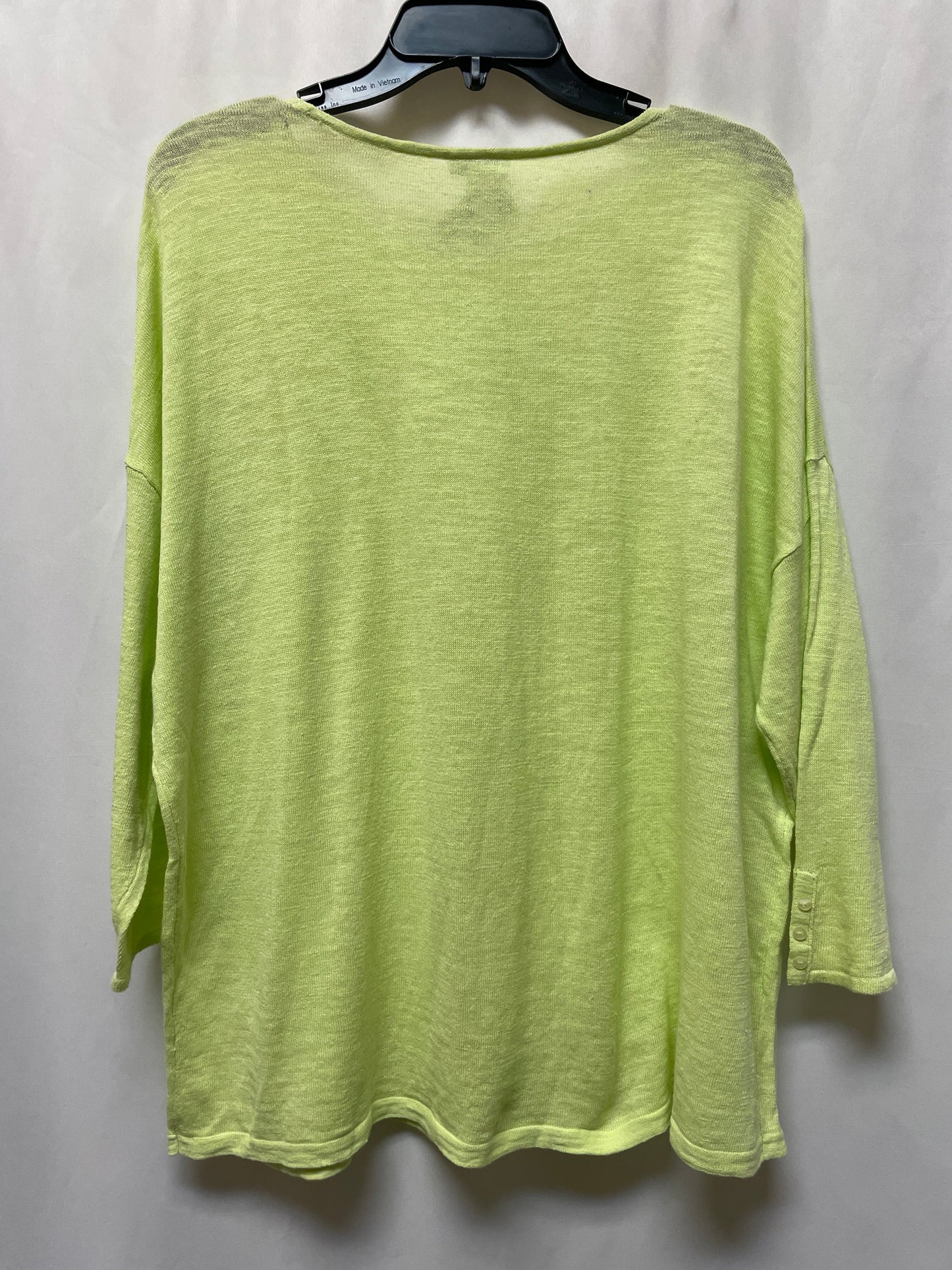 Top Long Sleeve By J. Jill In Green, Size: Xl