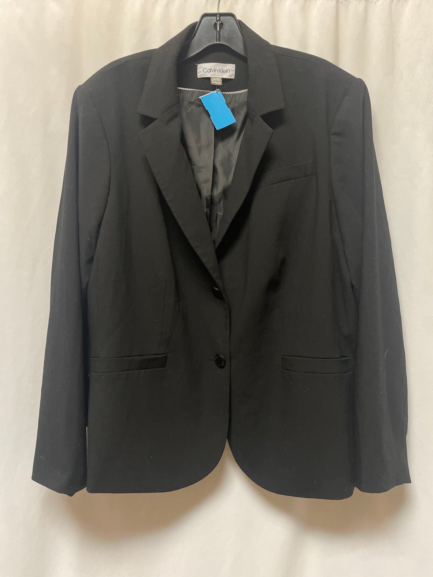 Blazer By Calvin Klein In Black, Size: 1x